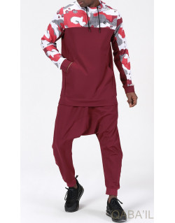 Survêtement Bordeaux - Sarouel + Sweat Capuche - Qaba'il : Army NG
