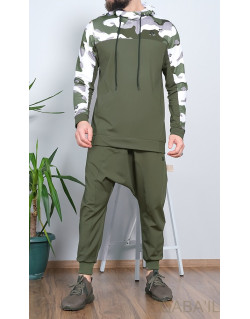 Survêtement Kaki - Sarouel + Sweat Capuche - Qaba'il : Army NG