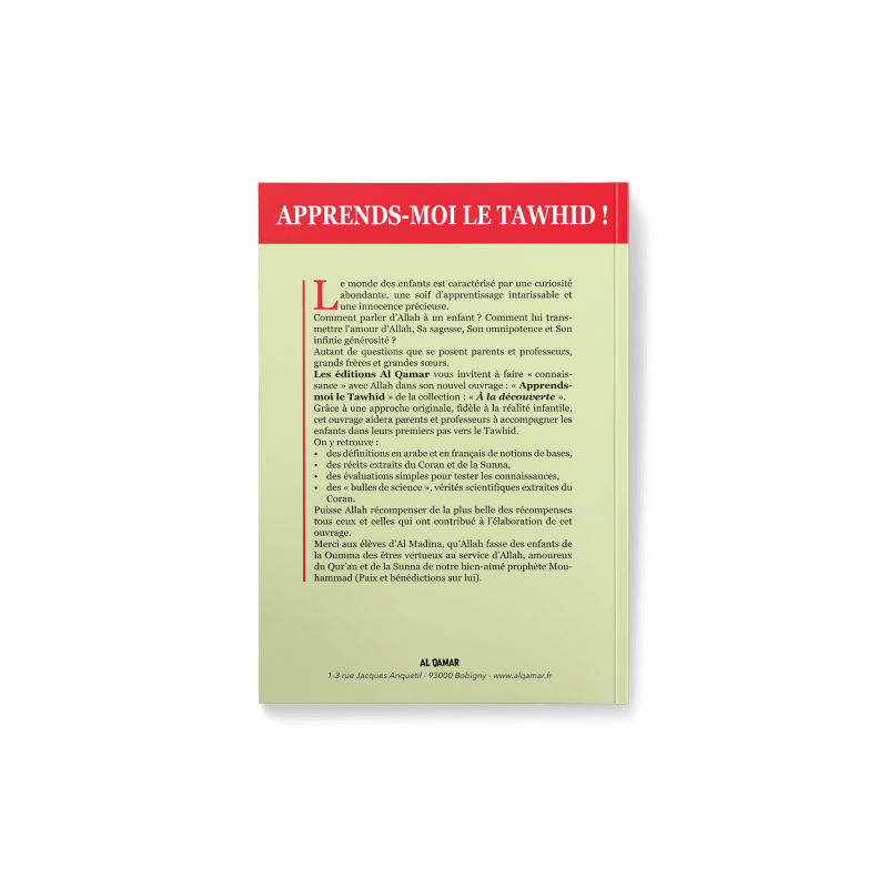 Apprends-moi le Tawhid - Al Qamar - Edition Al Qamar