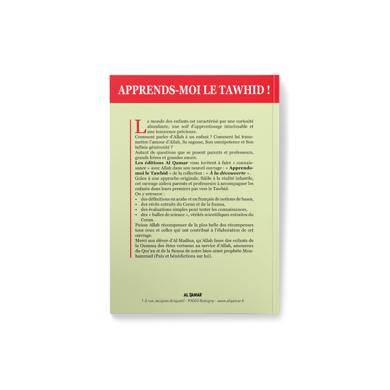 Apprends-moi le Tawhid - Al Qamar - Edition Al Qamar