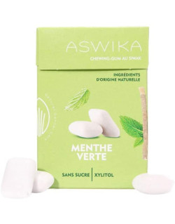 Chewing-Gum Au Siwak - Menthe - Sans Sucre - 23,50gr - Aswika