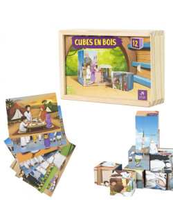 Puzzle de Cube en Bois- Muslim Kid -A partir de 3 ans