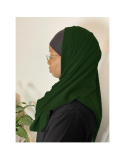 Voile Soie de Médine - Sublime - Vert Bouteille - n°34