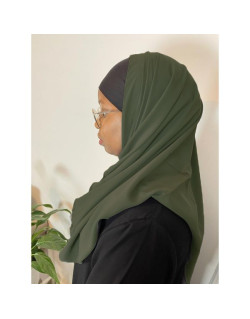 Voile Soie de Médine - Sublime - Vert Militaire - n°33