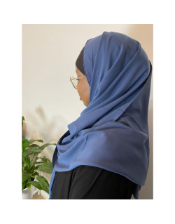 Voile Soie de Médine - Sublime - Bleu Fumée - n°46