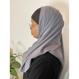 Hijab Multisport - Bonnet Croisé Intégré - Noir - Plage et Sport