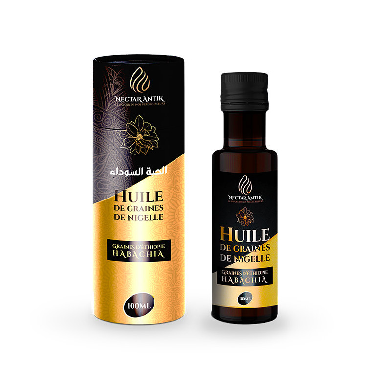 Huile de Nigelle "Habachiya" - Ethiopie - Graine de Grade A - Pureté 99,7% - Certifiée Pressée à Froid – 100 ml - Nigelle Source