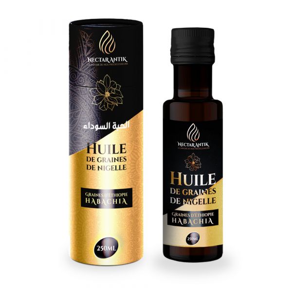 Huile de Nigelle "Habachiya" - Ethiopie - Certifiée Pressée à Froid - 250 ml - Nectar Antik