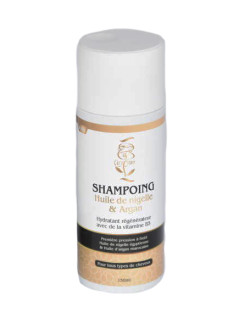 Shampoing à la Nigelle et l'Argan à la Vitamine B5 - Pour Tous Types de Cheveux- 150 ml - Qayyim