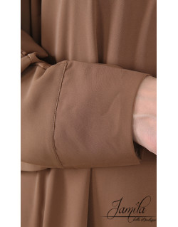 Abaya Papillon - Cannelle - Microfibre Léger - Jamila Abaya Papillon - Cannelle - Microfibre Léger - Jamila