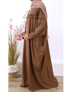 Abaya Papillon - Cannelle - Microfibre Léger - Jamila Abaya Papillon - Cannelle - Microfibre Léger - Jamila
