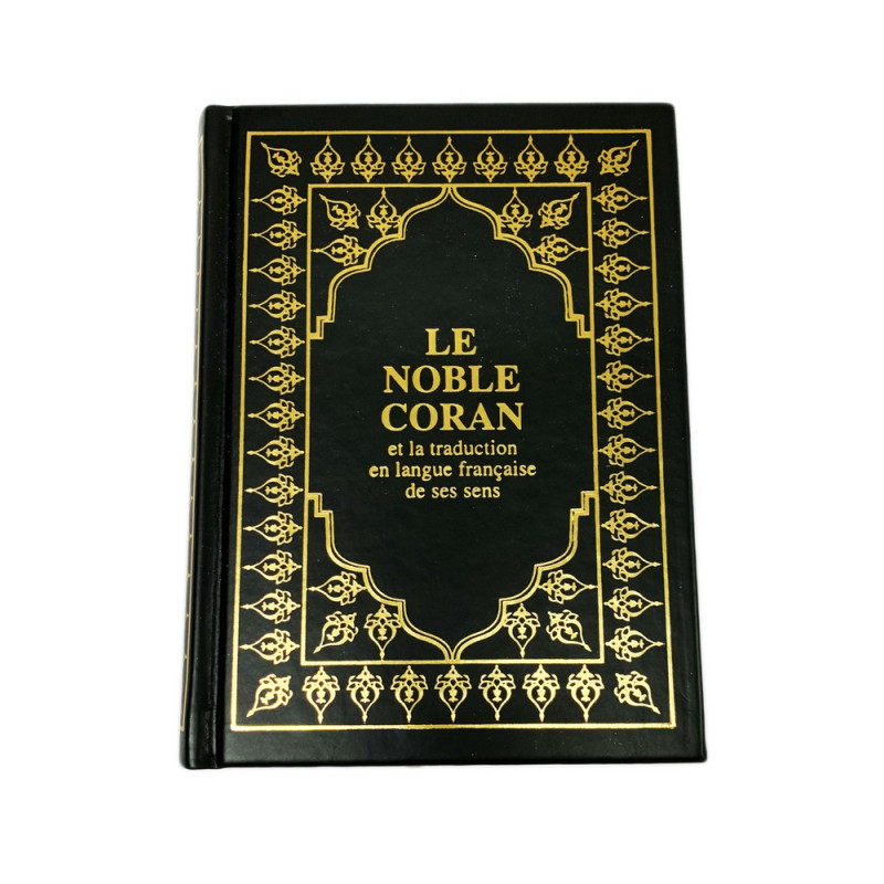 Le Saint Coran - Arabe et Français - Format de Poche - Couverture Noir - Haute Gamme 13 x 17 cm - Simili-Daim