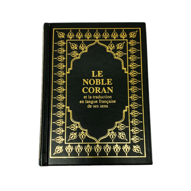 Le Saint Coran - Arabe et Français - Format de Poche - Couverture Noir - Haute Gamme 13 x 17 cm - Simili-Daim