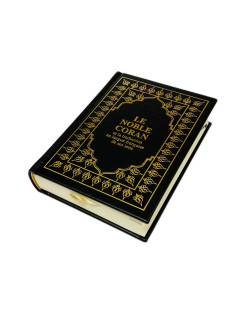 Le Saint Coran - Arabe et Français - Format de Poche - Couverture Noir - Haute Gamme 13 x 17 cm - Simili-Daim
