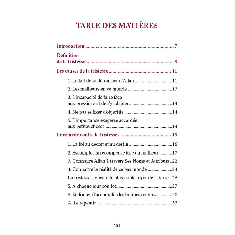 Chère Soeur Ne Sois Pas Triste - Edition Al Hadith