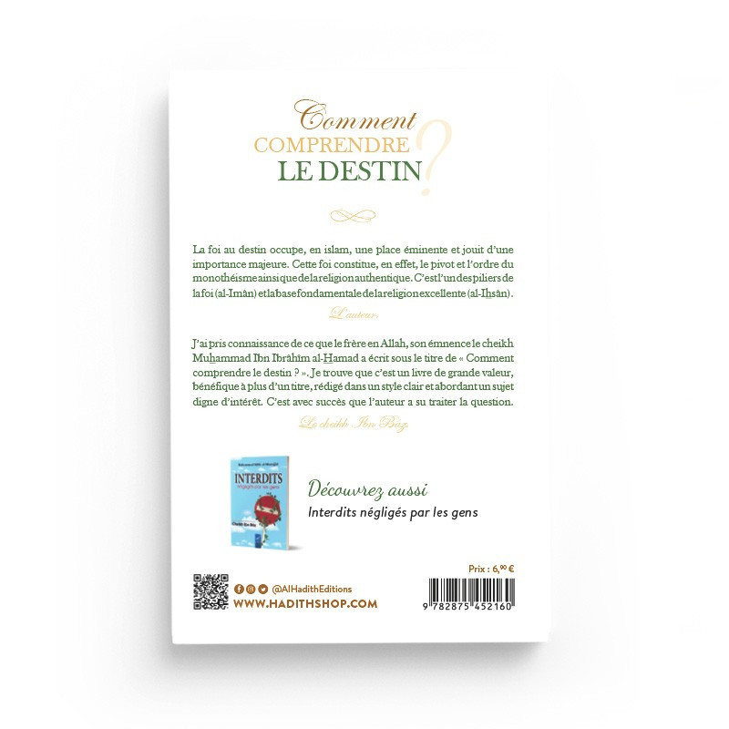 Comment Comprendre le Destin - Muhammad al-Hamad - Edition Al Hadith