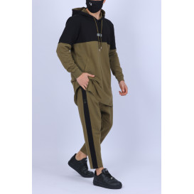 Ensemble K.Rismatik - Sweat Capuche et Saroual- Kaki - N3 - Na3im - NIII - New 2022