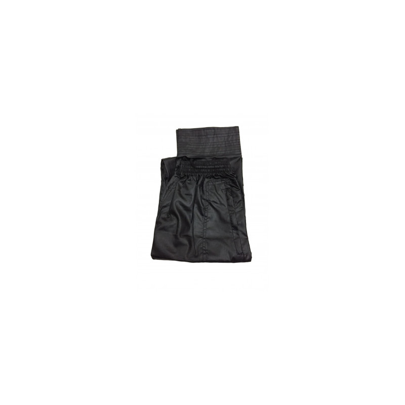 Qamis Afaq - Adolescents Noir -Manche Longue + Pantalon - Sans Col - Tissu Glacé - du 36 au 50