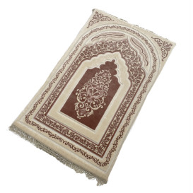 Tapis de Prière Rose - Molletonné - Très Épais 3 cm Épaisseur - Tapis Matelas