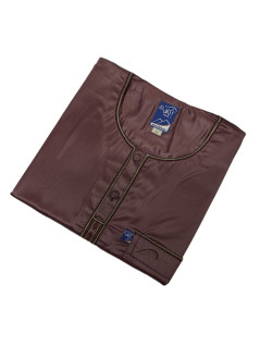 Qamis Saoudien à Col - Tissu Glacé Bleu Ciel - Style Haramain ou Daffah -Afaq