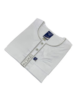 Qamis Ikaf Kids Blanc GlacéManche Court - Arabie Saoudite