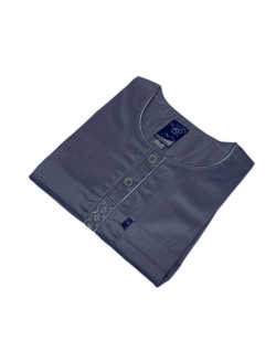 Qamis Ikaf Kids Gris Anthracite GlacéManche Longue - Arabie Saoudite