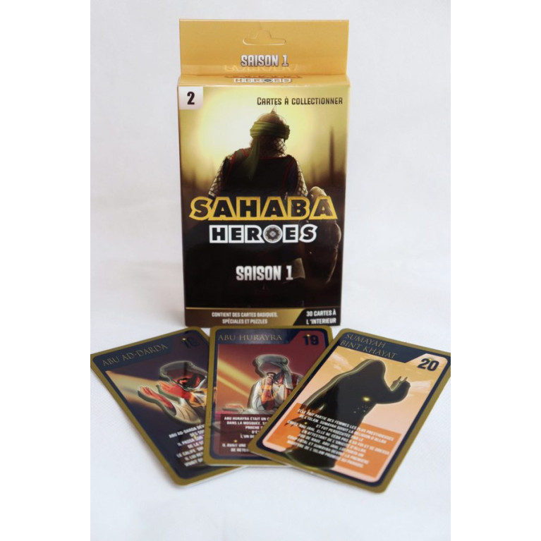 Pack de 30 Cartes Sahaba Heroes - Saison 1 Partie 2 - Wibi Trading LLC