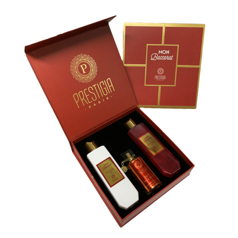 Coffret Mon Baccarat - Extraitde Parfum,Gel Douche, Lait pour le Corps - Mixte Homme - Prestigia Coffret Mon Baccarat - Extraitde Parfum,Gel Douche, Lait pour le Corps - Mixte Homme - Prestigia