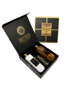 Coffret Aysha - Extraitde Parfum,Gel Douche, Lait pour le Corps - Mixte Homme et Femme - Prestigia