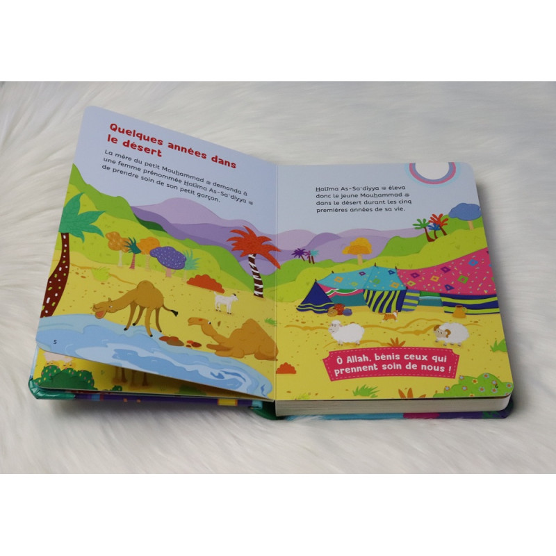 Premières Histoires de la Sîra Du Prophète Mouhammad Racontées A Mon Bébé - Le Messager d'Allah - Livre avec Pages Cartonnées -