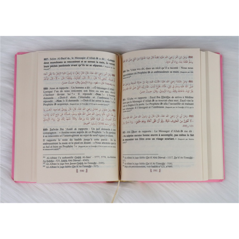 Riyâd As-Salihine de l'Imam Al Nawawi - Rose Clair - De Poche - Les Jardins des Vertus - Edition Orientica