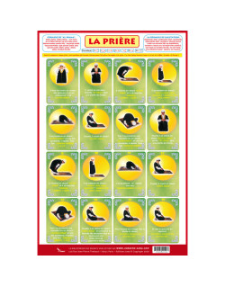 Poster : La Prière Expliquée à Mon Fils- Arabe - Français - Phonétique - Edition Sana
