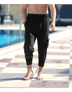 PantaSwim - Saroual de Bain - Noir - Coupe Djazairi - Imran Swim Wear
