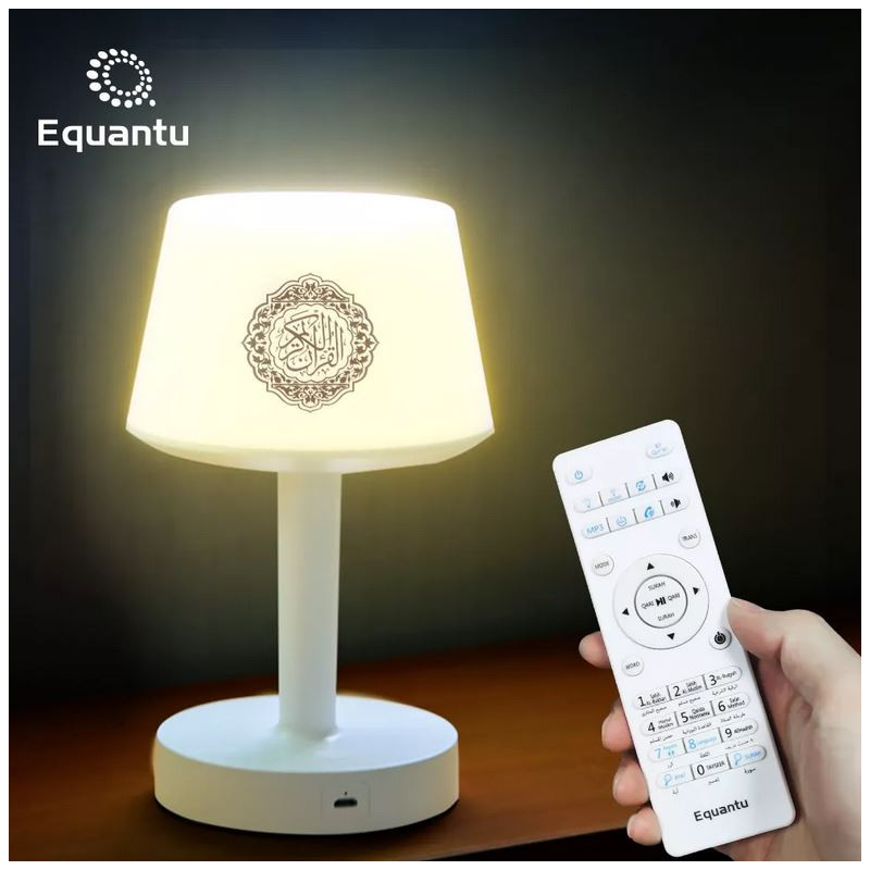 Veilleuse Lampe Azan +6000 Cities - Coranique MP3 - Bluetooth et Télécommande - SQ-917 Lamp Qur'an - Equantu