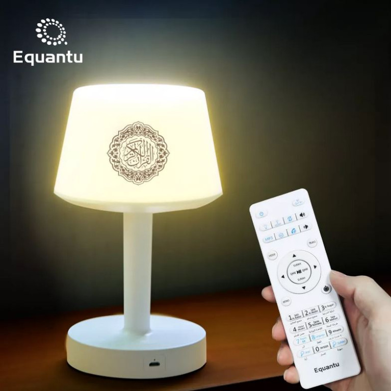 Veilleuse Lampe Azan +6000 Cities - Coranique MP3 - Bluetooth et Télécommande - SQ-917 Lamp Qur'an - Equantu