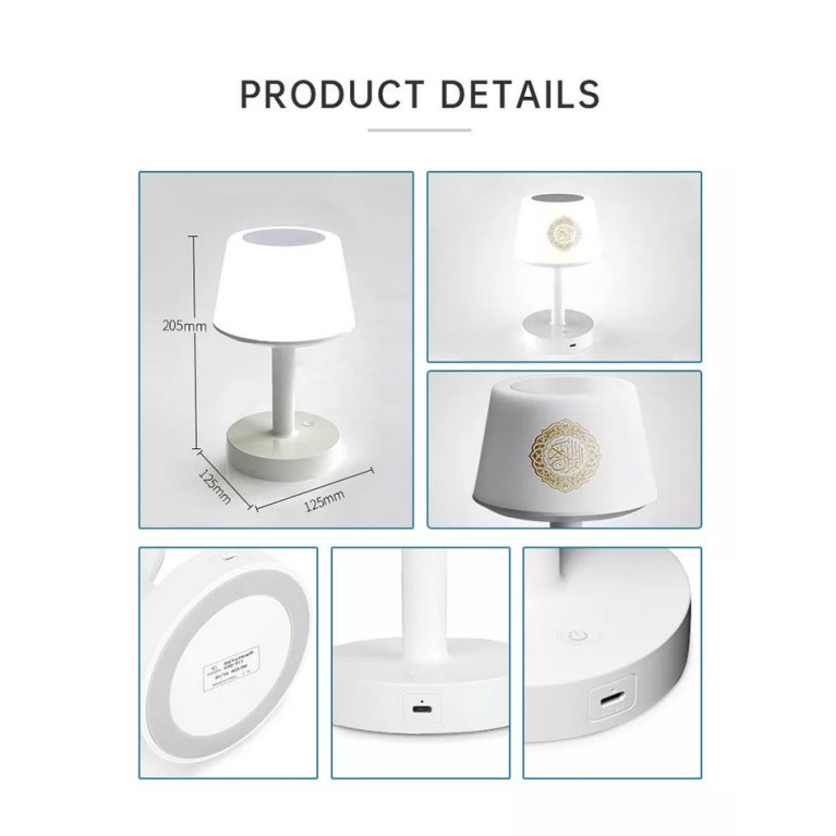 Equantu veilleuse coranique avec application, multicouleurs,avec haut  parleur, bluetooth : : Luminaires et Éclairage