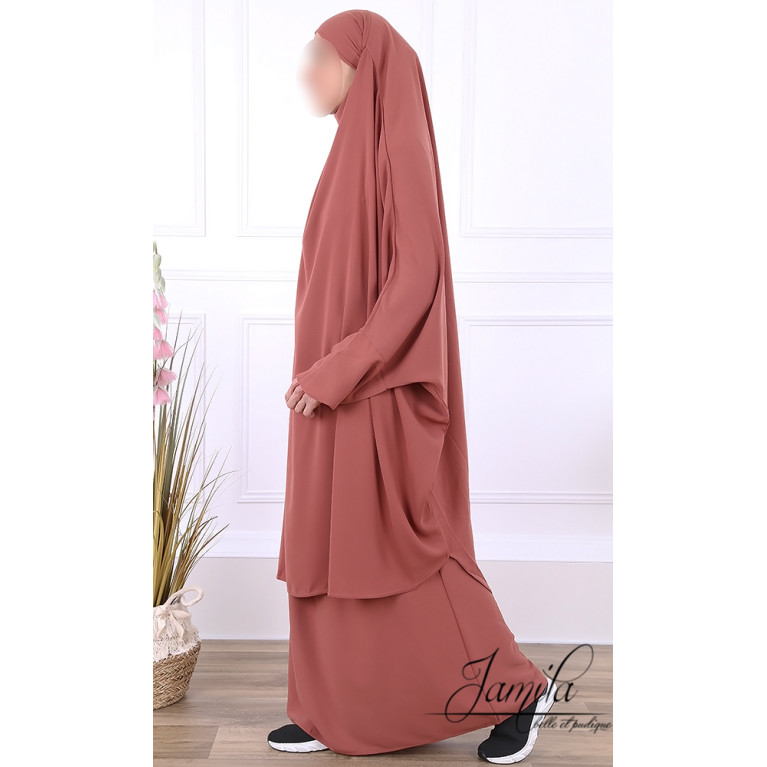 JIlbab 2 Pièces - Terra - Microfibre Léger - Jamila