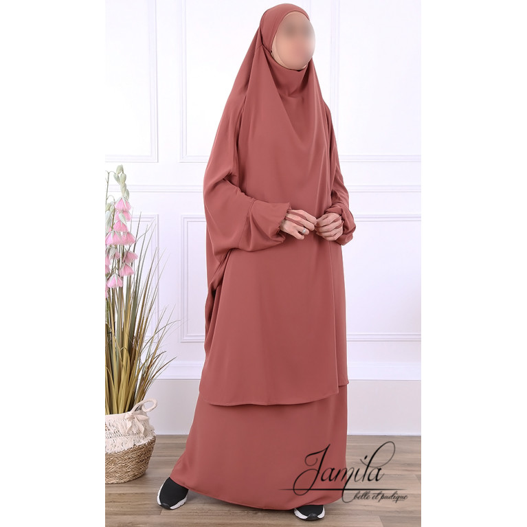 JIlbab 2 Pièces - Terra - Microfibre Léger - Jamila