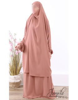 JIlbab 2 Pièces -Rose Nude - Microfibre Léger - Jamila