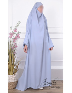 JIlbab 1 Pièce - Bleu Pastel - Microfibre Léger - Jamila