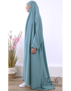 JIlbab 1 Pièce - Bleu Vert - Microfibre Léger - Jamila