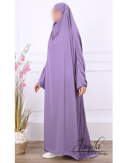 JIlbab 1 Pièce - Lila - Microfibre Léger - Jamila