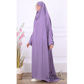 JIlbab 1 Pièce - Lila - Microfibre Léger - Jamila