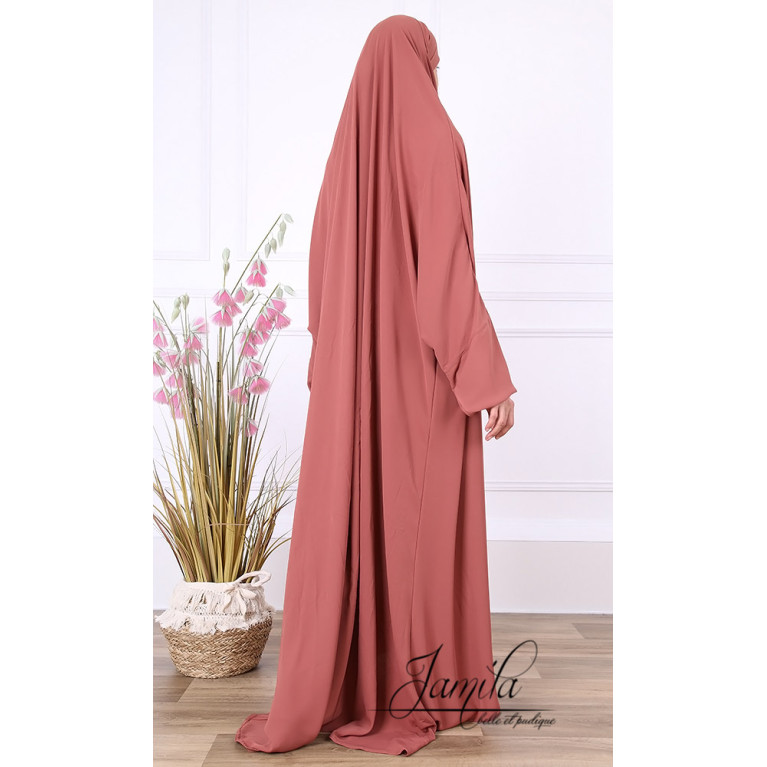 JIlbab 1 Pièce - Noir - Microfibre Léger - Jamila