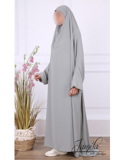 JIlbab 1 Pièce - Vert Pastel - Microfibre Léger - Jamila
