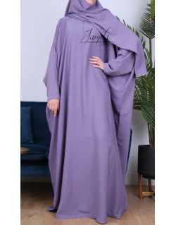 Abaya Papillon - Lila - Microfibre Léger - Jamila
