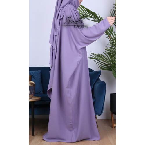 Abaya Papillon - Vert Eau - Microfibre Léger - Jamila