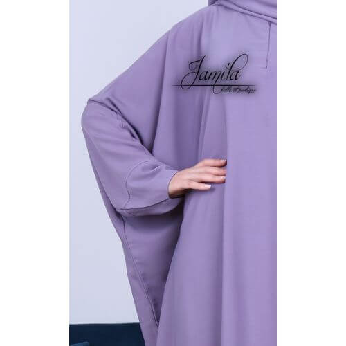 Abaya Papillon - Lila - Microfibre Léger - Jamila