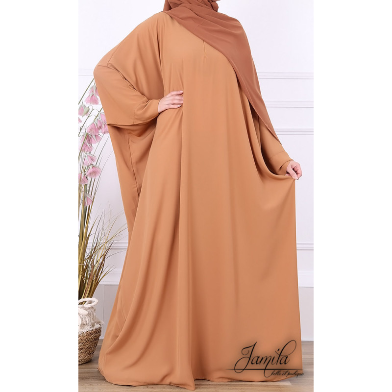 Abaya Papillon - Vert Eau - Microfibre Léger - Jamila