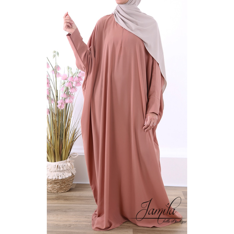 Abaya Papillon - Vert Eau - Microfibre Léger - Jamila